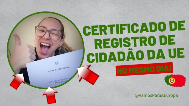 Guia Completo sobre o Certificado de Registo de Cidadão da União Europeia